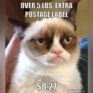 Over 5 lbs. label